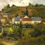 View of L'Hermitage, Jallais Hills, Pontoise 1867 Pissarro Art Print (6 Sizes)