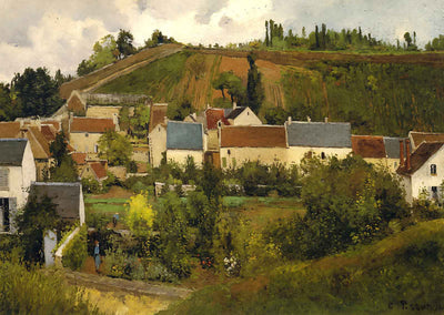 View of L'Hermitage, Jallais Hills, Pontoise 1867 Pissarro Art Print (6 Sizes)
