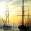 View of a Harbour Art Print 1814 Painting by Caspar David Friedrich (6 Sizes)
