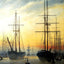 View of a Harbour Art Print 1814 Painting by Caspar David Friedrich (6 Sizes)