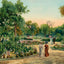 View in City Park Fort Worth in 1906 Art Print (7 Sizes) - Acid Free