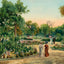 View in City Park Fort Worth in 1906 Art Print (7 Sizes) - Acid Free