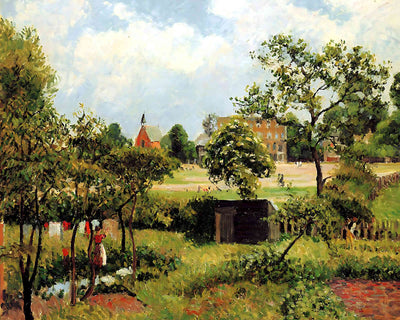 View Across Stamford Brook Common Painting by Camille Pissarro 8x10" Art Print