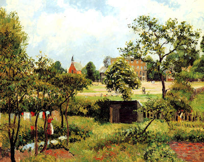 View Across Stamford Brook Common painting by Camille Pissarro (1897)