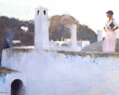 View of Capri painting print by John Singer Sargent (1878)