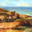 View of the Normandy Coast Near Wargemont 1880 by Renoir Art Print (6 Sizes)