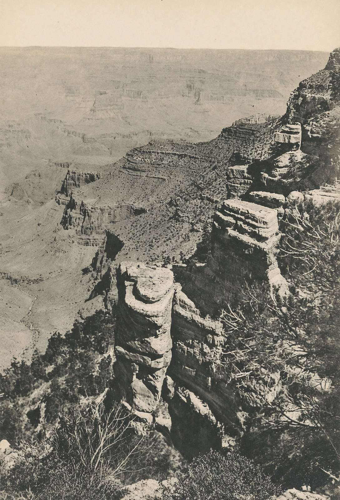 View East of Bright Angel Hotel