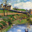View of a Farm in Osny Art Print 1883 Painting by Camille Pissarro (6 Sizes)