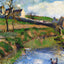 View of a Farm in Osny Art Print 1883 Painting by Camille Pissarro (6 Sizes)