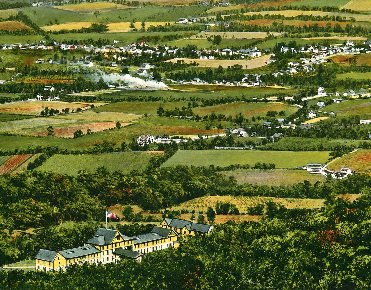 View from Brinkwood Near Pen Mar Blue Mountain House Vintage Print (7 Sizes)