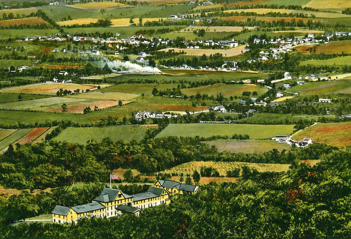 View from Brinkwood Near Pen Mar Blue Mountain House Vintage Print (7 Sizes)