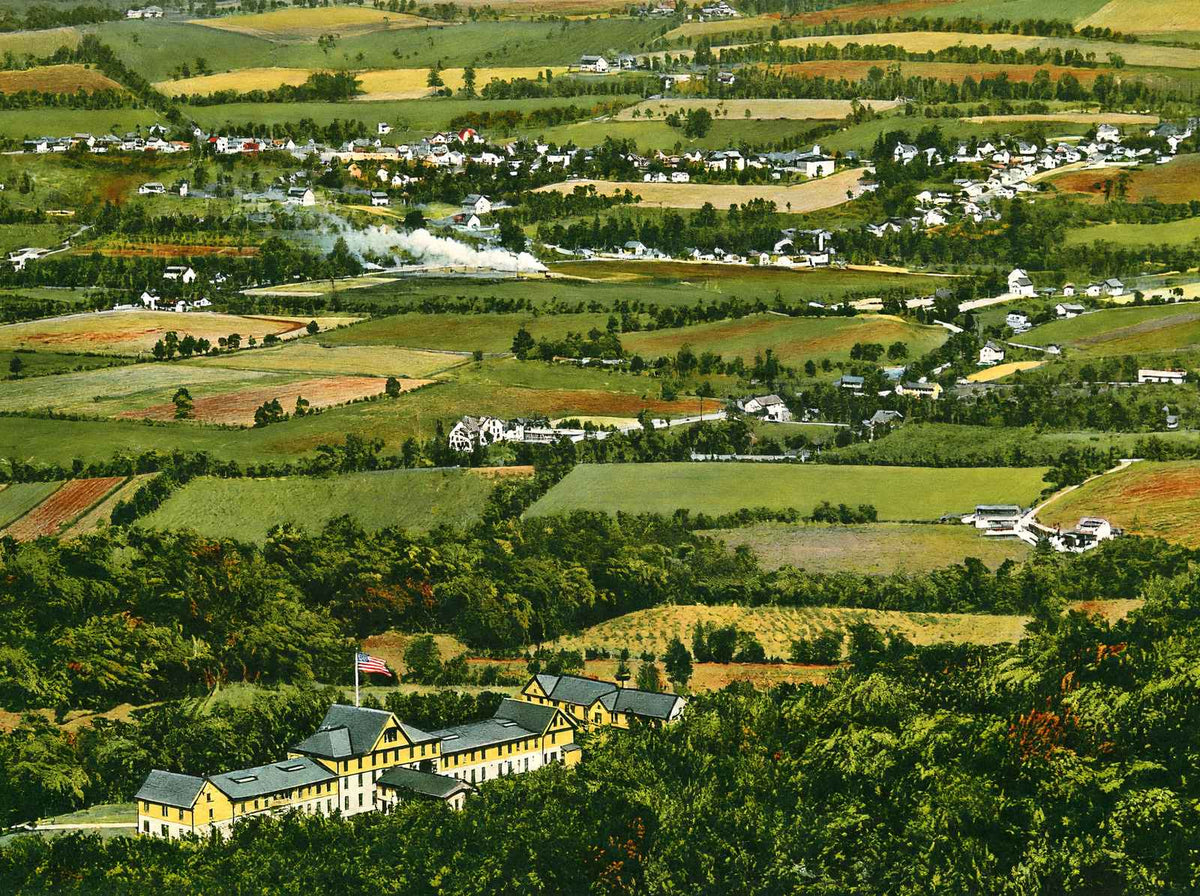 View from Brinkwood Near Pen Mar Blue Mountain House Vintage Print (7 Sizes)