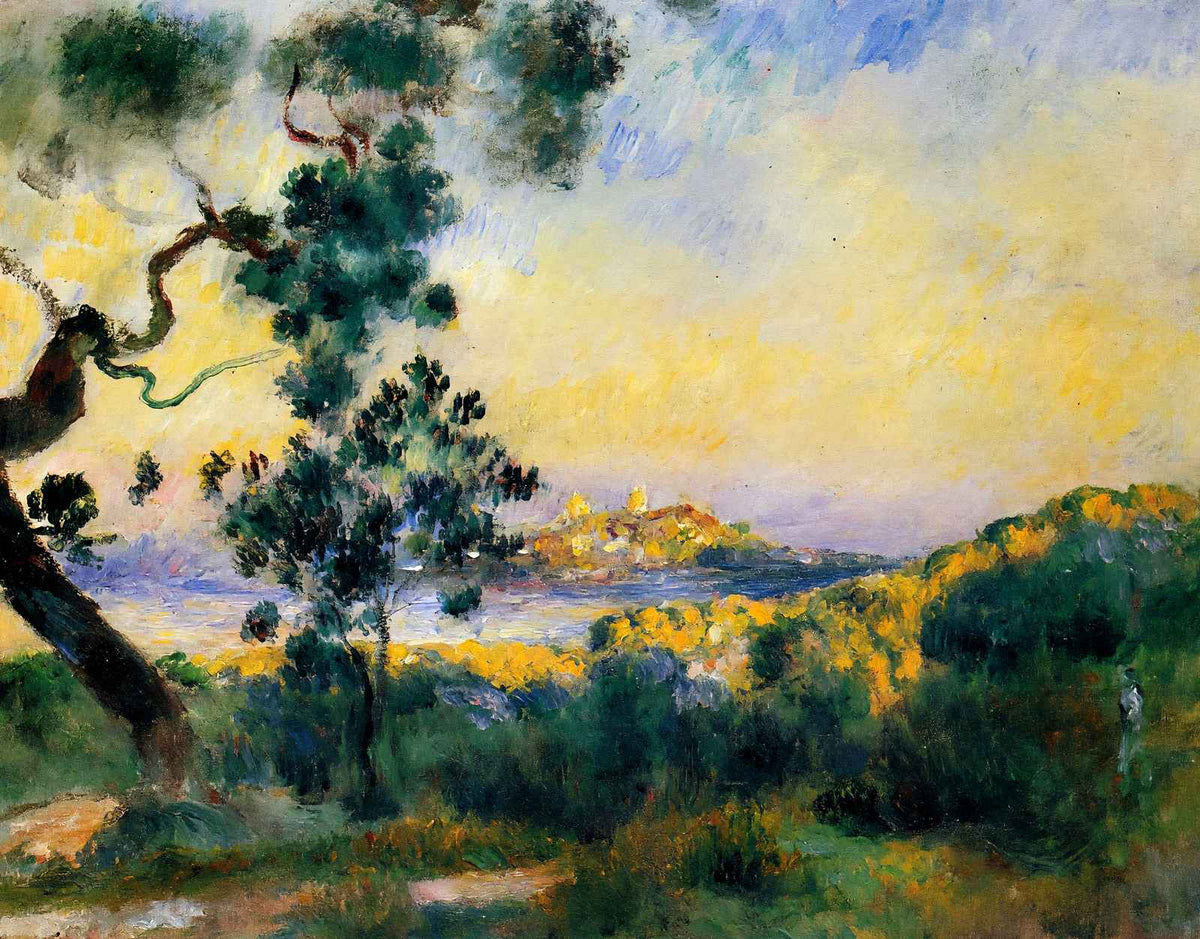 View of Antibes Fine Art Print 1893 Painting by Pierre-Auguste Renoir (6 Sizes)
