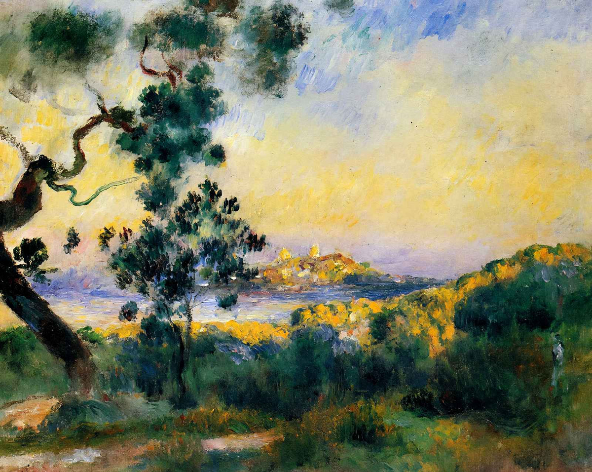View of Antibes fine art print by Pierre-Auguste Renoir (1893)