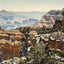 View from the Rim Grand Canyon in 1907 Painting Print (7 Sizes) - Enhanced