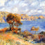 View at Guernsey 1883 Painting by Pierre-Auguste Renoir Art Print (6 Sizes)