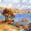 View at Guernsey 1883 Painting by Pierre-Auguste Renoir Art Print (6 Sizes)
