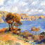 View at Guernsey 1883 Painting by Pierre-Auguste Renoir Art Print (6 Sizes)