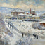 View of Argenteuil in the Snow art print by Claude Monet (1875)