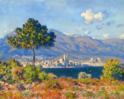 View of Antibes from the Plateau Notre-Dame art print by Claude Monet (1888)