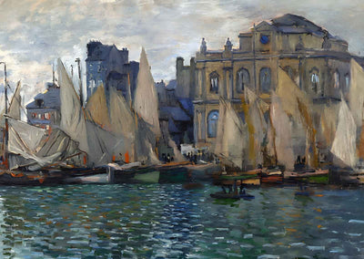 View of Le Havre 1873 Painting by Claude Monet Art Print (6 Sizes)