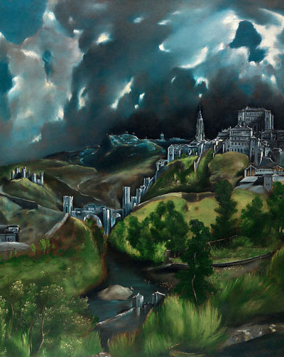 View of Toledo painting print by El Greco