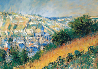 View over Vetheuil (1881) Fine Art Print Painting by Claude Monet (6 Sizes)