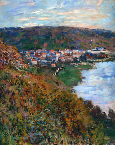 View over Vetheuil (1880) art print by Claude Monet (1880)