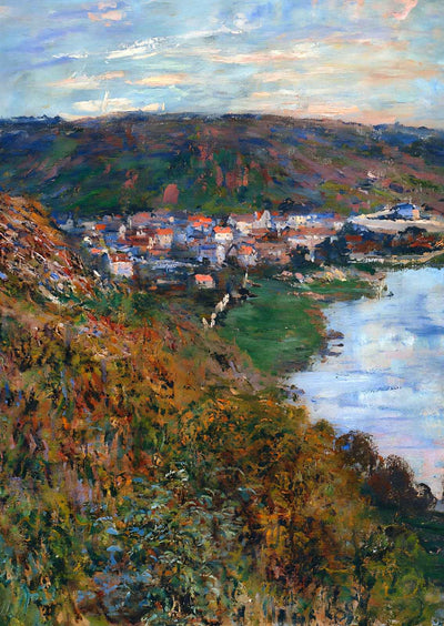 View over Vetheuil (1880) Painting by Claude Monet Fine Art Print (6 Sizes)