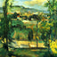 Village Behind Trees 1879 Painting by Paul Cezanne Art Print (6 Sizes)