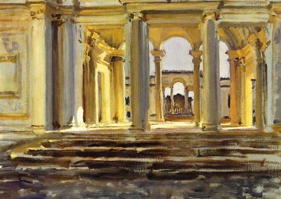 Villa Papa Giulla Art Print 1902 Painting by John Singer Sargent (6 Sizes)