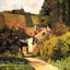 Village Church 1868 Painting by Camille Pissarro Art Print (6 Sizes) - Restored
