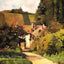 Village Church art print by Camille Pissarro (1868)