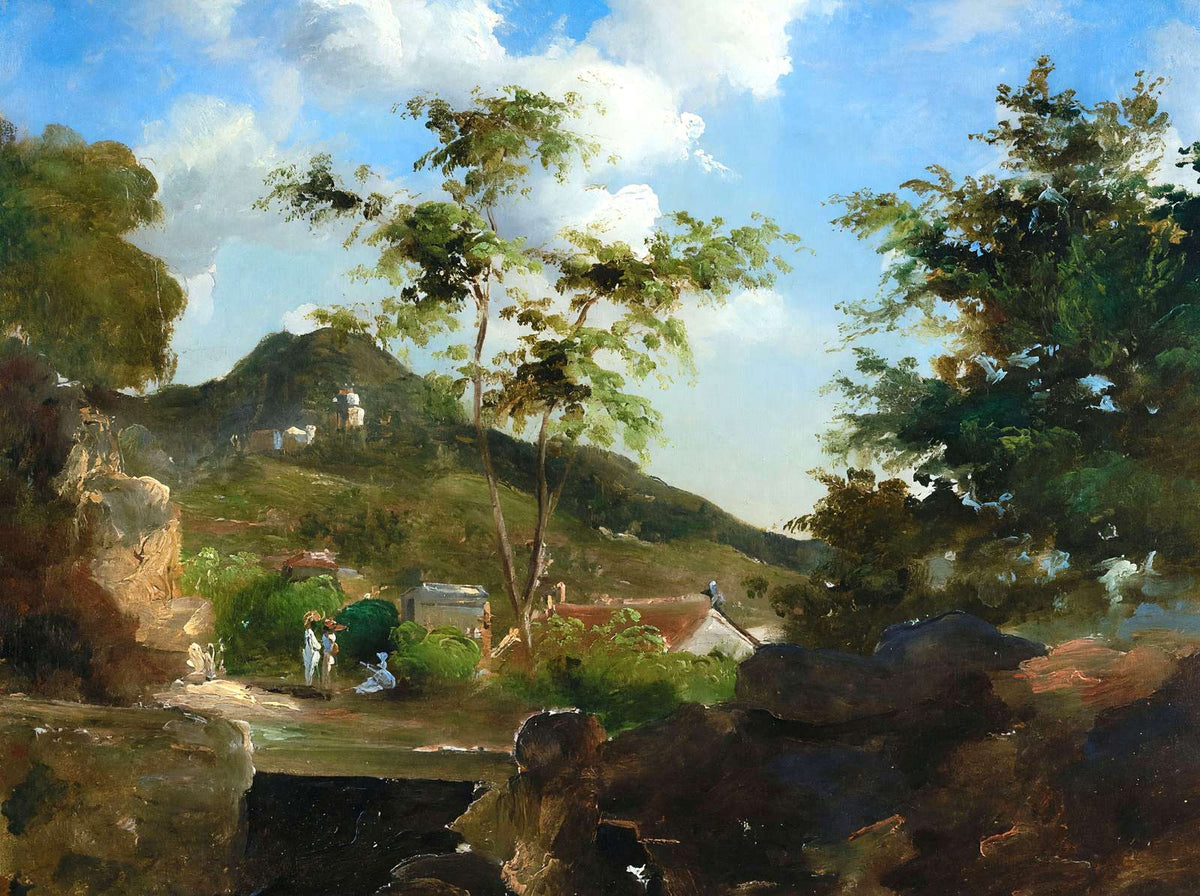 Village at the Foot of a Hill in Saint Thomas, Antilles 1855 Art Print (6 Sizes)