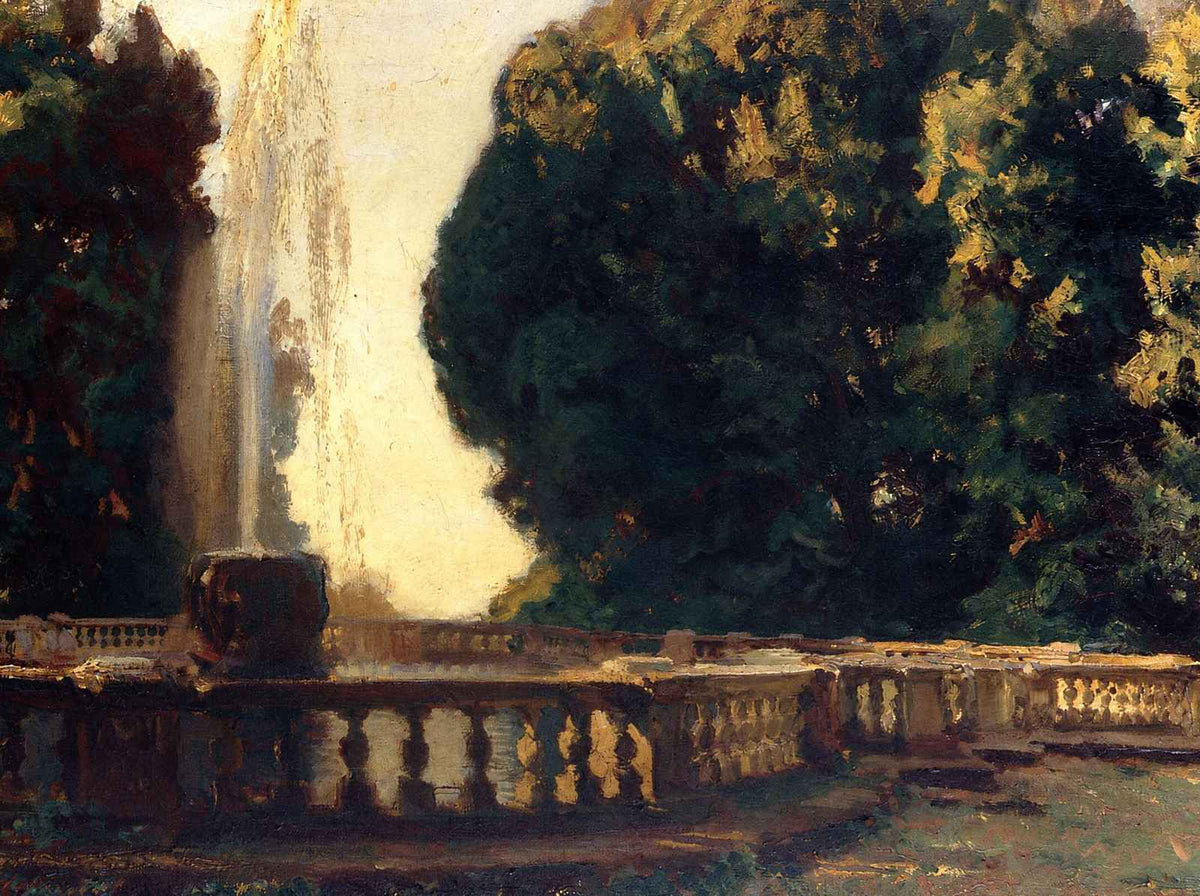 Villa Torlonia, Fountain 1907 by John Singer Sargent Fine Art Print (6 Sizes)