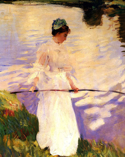 Violet Fishing art print by John Singer Sargent (1889)
