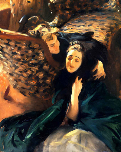 Violet Sargent and Flora Priestley painting by John Singer Sargent (1889)