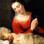 Virgin in Adoration Before the Christ Art Print Child by Rubens (6 Sizes)