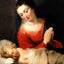 Virgin in Adoration Before the Christ Child art print by Peter Paul Rubens