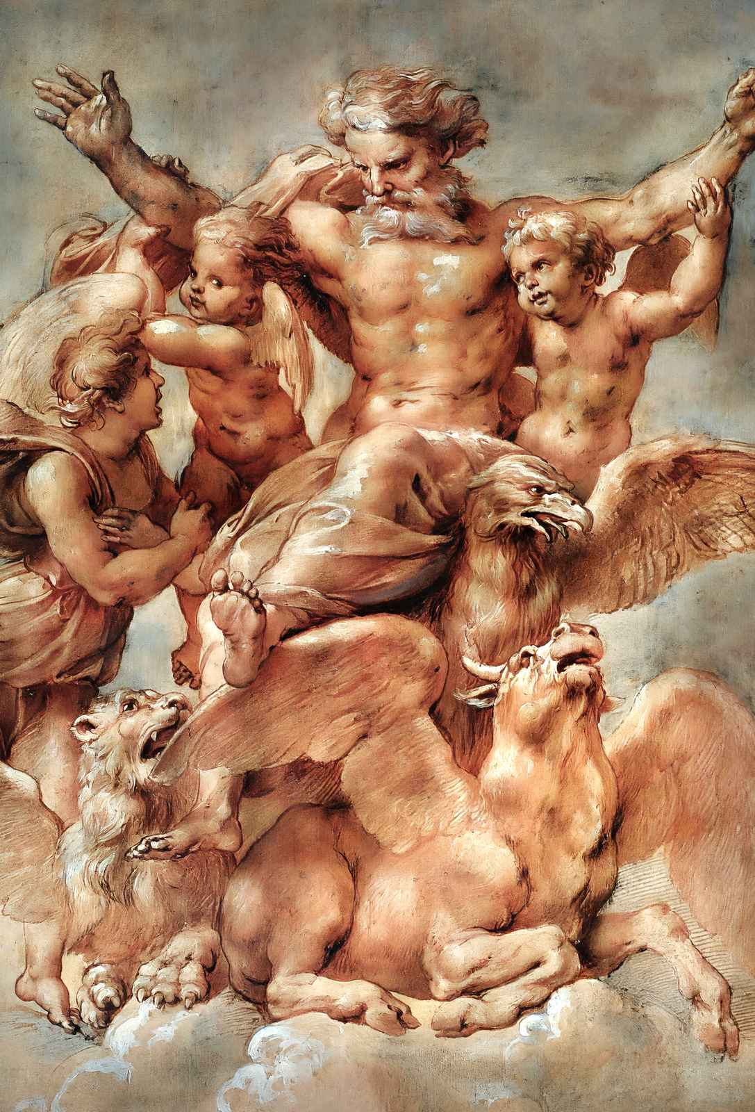 Vision of Ezekiel Art Print 1608 Painting by Peter Paul Rubens (6 Sizes)