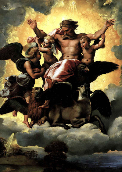 Vision of Ezekiel 1518 Painting by Raphael Art Print (6 Sizes) - Acid Free