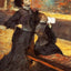 Visit to a Museum art print by Edgar Degas (1880)