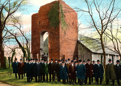 Jamestown Old Church Tower VA in 1905 Vintage Print (7 Sizes) - Retouched