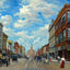 Waco TX Austin Avenue in 1905 Art Print (7 Sizes) - Enhanced