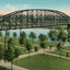 New Bridge over Brazos River Waco in 1905 Vintage Print (7 Sizes)