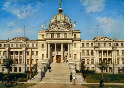 Waco TX Court House in 1905 Art Print (7 Sizes) - Retouched