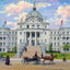 Waco TX Court House in 1905 Art Print (7 Sizes) - Retouched