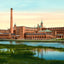 Waltham Watch Factory Rear View, Massachusetts in 1907 Vintage Print (7 Sizes)
