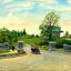Entrance to Mount Feake, Waltham, Massachusetts in 1907 Painting Print (7 Sizes)