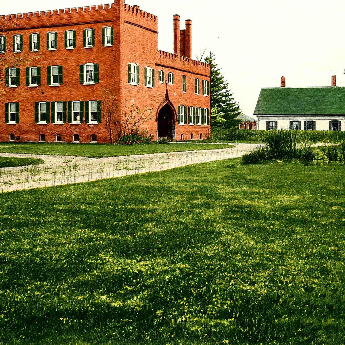 Training School for Nurses, Waltham, MA in 1907 Vintage Print (7 Sizes)